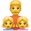Emoji Père et filles U+1F468 U+1F467 U+1F467 Emoji Père et filles U+1F468 U+1F467 U+1F467