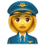 Pilote femme Whatsapp U+1F469 U+2708 Pilote femme Whatsapp U+1F469 U+2708
