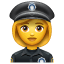 Smiley Policière U+1F46E U+2640 Smiley Policière U+1F46E U+2640