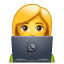 Emoji Femme avec ordinateur U+1F469 U+1F4BB Emoji Femme avec ordinateur U+1F469 U+1F4BB