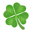 Emoji Trèfle à Quatre Feuilles U+1F340 Emoji Trèfle à Quatre Feuilles U+1F340