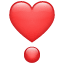 Emoji Cœur en Point d'Exclamation U+2763 Emoji Cœur en Point d'Exclamation U+2763