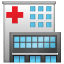 Emoji Hôpital U+1F3E5 Emoji Hôpital U+1F3E5