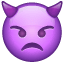 Smiley Diable Violet à Cornes U+1F47F Smiley Diable Violet à Cornes U+1F47F