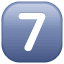 Symbole touche sept U+37 Symbole touche sept U+37