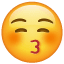 Smiley Embrasse avec les Yeux Fermés U+1F61A Smiley Embrasse avec les Yeux Fermés U+1F61A
