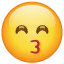 Smiley Embrasse Yeux Rieurs U+1F619 Smiley Embrasse Yeux Rieurs U+1F619