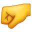 Emoji Poing vers la gauche U+1F91B Emoji Poing vers la gauche U+1F91B