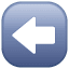 Flèche gauche Whatsapp U+2B05 Flèche gauche Whatsapp U+2B05