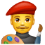 Emoji Peintre U+1F468 U+1F3A8 Emoji Peintre U+1F468 U+1F3A8