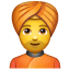 Emoji Turban U+1F473 Emoji Turban U+1F473