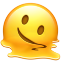 Visage fondant Emoji U+1FAE0 Visage fondant Emoji U+1FAE0
