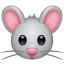 Visage de souris U+1F42D Visage de souris U+1F42D