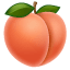 Emoji Abricot U+1F351 Emoji Abricot U+1F351