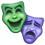 Emoji Masques de Théâtre U+1F3AD Emoji Masques de Théâtre U+1F3AD