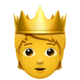 Personne avec une couronne U+1FAC5 Personne avec une couronne U+1FAC5