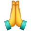 Emoji Prière U+1F64F Emoji Prière U+1F64F