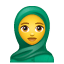 Emoji voile U+1F9D5 Emoji voile U+1F9D5