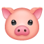 Emoji Tête de cochon U+1F437 Emoji Tête de cochon U+1F437