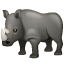 Rhinocéros U+1F98F Rhinocéros U+1F98F