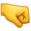 Emoji Poing vers la droite U+1F91C Emoji Poing vers la droite U+1F91C