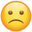 Emoji désolé U+1F641 Emoji désolé U+1F641