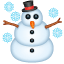 Emoji Bonhomme de neige sous la neige U+2603 Emoji Bonhomme de neige sous la neige U+2603