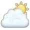 Emoji nuages et soleil U+26C5