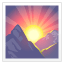 Emoji Lever de Soleil Montagnes U+1F304 Emoji Lever de Soleil Montagnes U+1F304