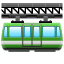 Emoji Rail Aérien U+1F69F Emoji Rail Aérien U+1F69F