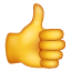 Smiley Pouce en l'Air U+1F44D Smiley Pouce en l'Air U+1F44D