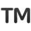 Symbole TM U+2122 Symbole TM U+2122