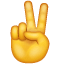 Emoji Signe de Paix et Victoire U+270C Emoji Signe de Paix et Victoire U+270C