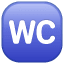 Symbole WC U+1F6BE Symbole WC U+1F6BE