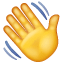 Main qui s'agite Whatsapp U+1F44B Main qui s'agite Whatsapp U+1F44B