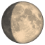 Emoji Lune ascendante U+1F314 Emoji Lune ascendante U+1F314