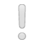 Point d'exclamaiton blanc décoratif U+2755 Point d'exclamaiton blanc décoratif U+2755