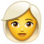 Femme aux cheveux blancs U+1F469 U+1F9B3 Femme aux cheveux blancs U+1F469 U+1F9B3