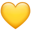 Emoji Cœur Jaune U+1F49B Emoji Cœur Jaune U+1F49B